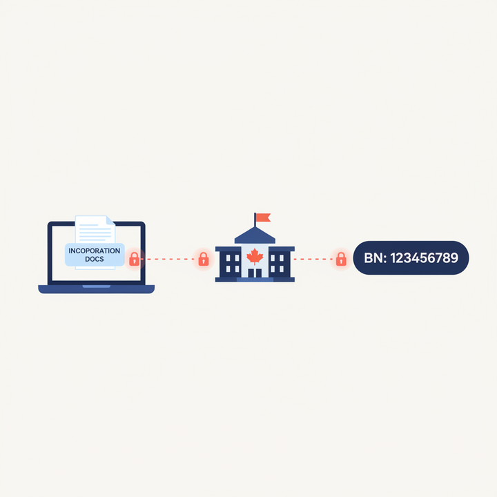 Step-by-step process of registering Business Number and corporate tax account in Canada