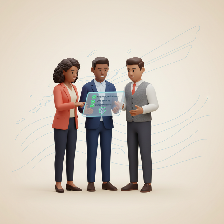 Business professionals reviewing compliance measures for Marshall Islands company formation